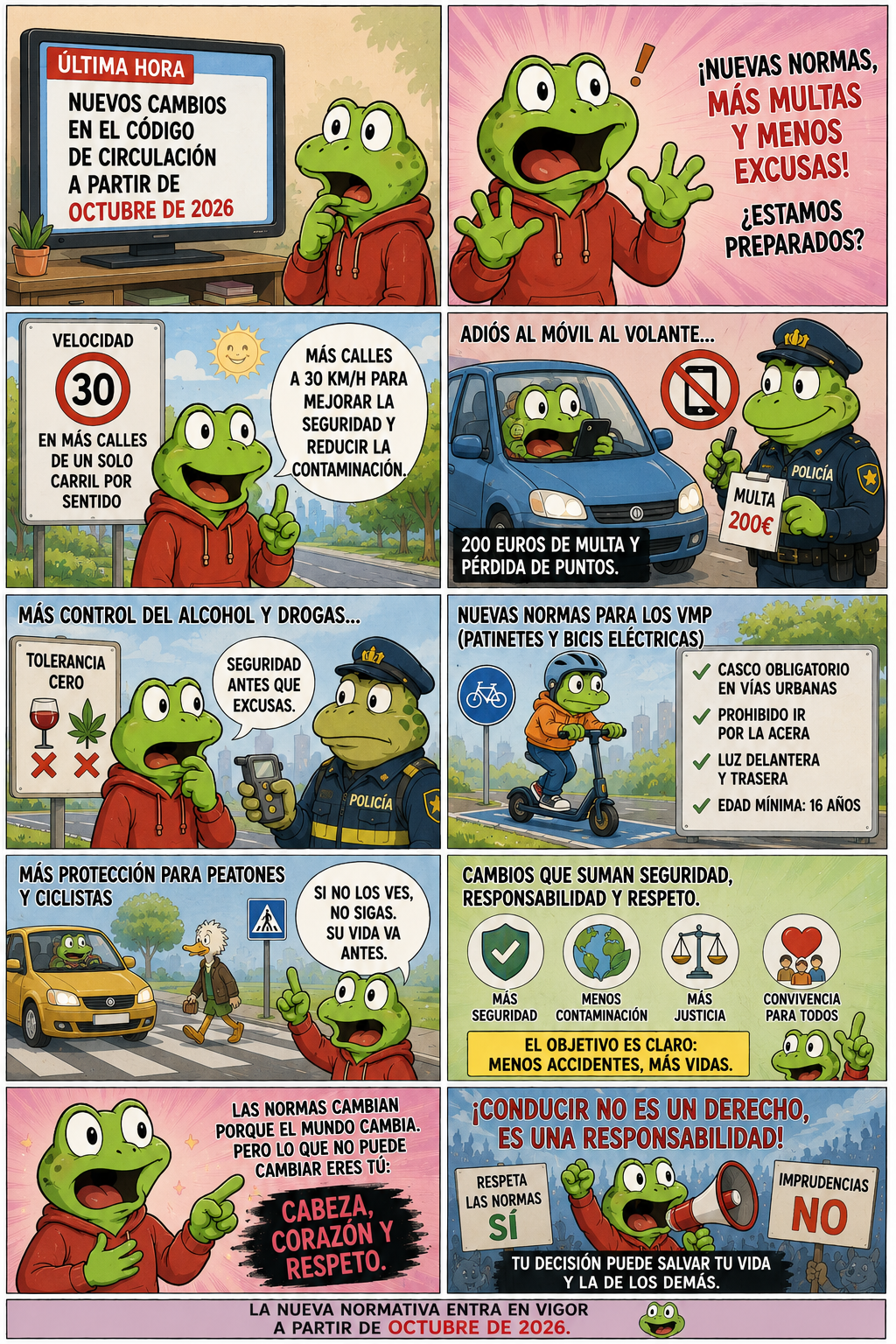 Cambios en el código de circulación